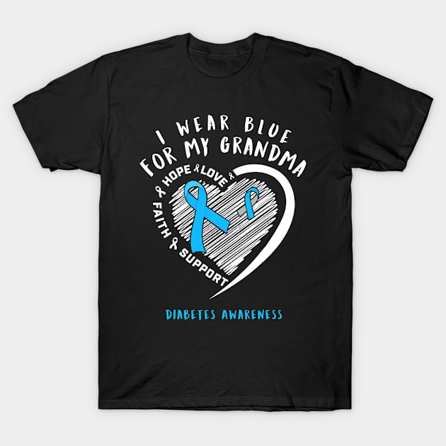 I Wear White For My Grandma Diabetes Awareness T-Shirt by thuylinh8